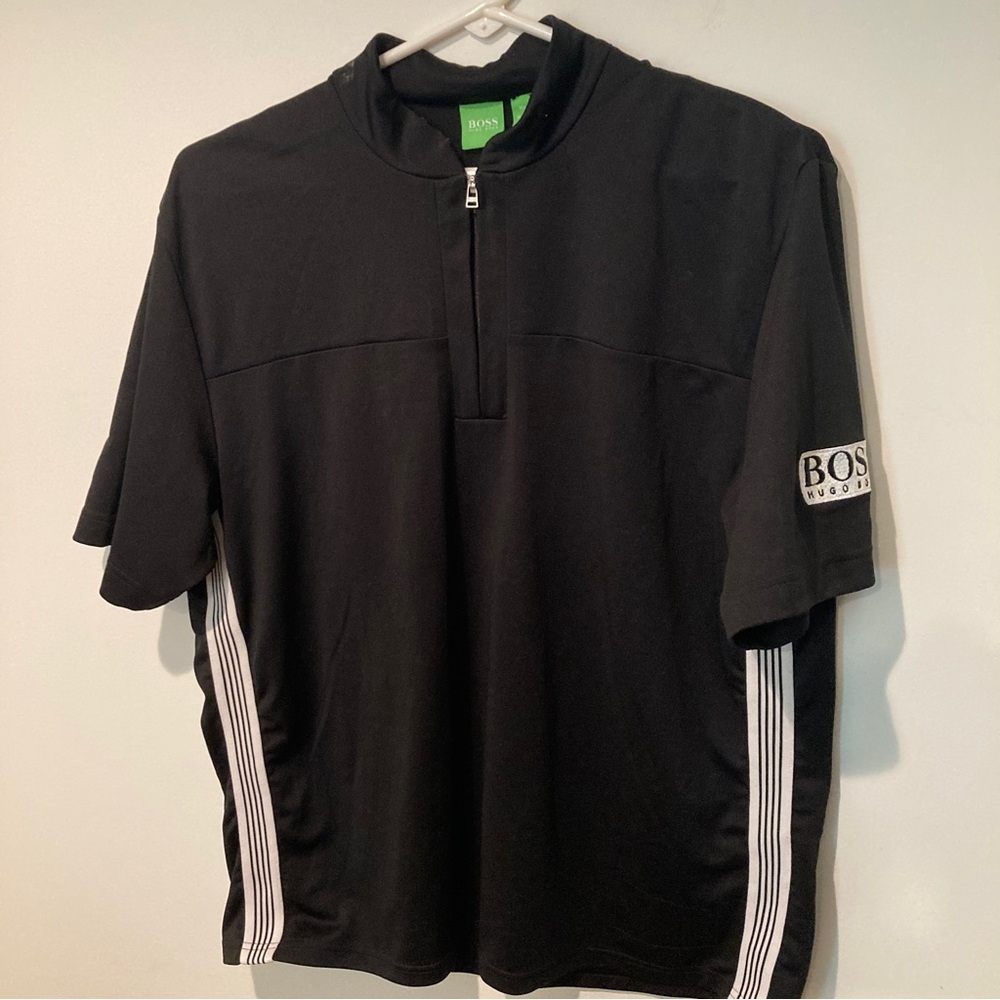 Hugo Boss Workout shirt sz S black white